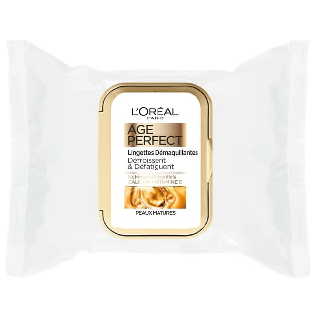 3600522783343 - L'Oréal - Lingettes démaquillantes yeux et visage Age Perfect