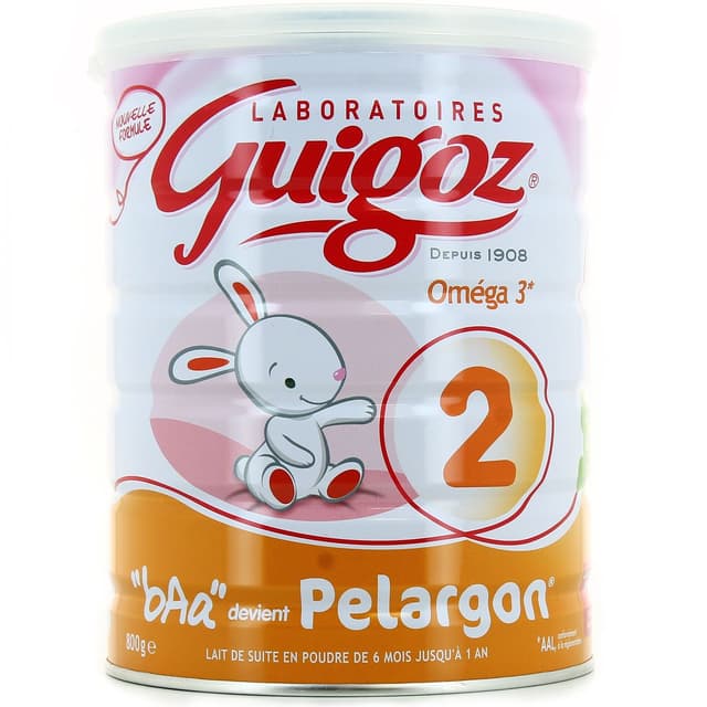 7613033363443 - Guigoz - Lait 2eme âge bAa devient Pelargon