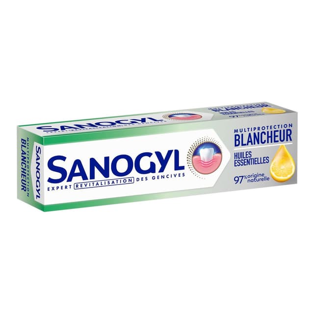 3346020064743 - Sanogyl - Dentifrice Multiprotection Gencive Huiles Essentielles Citron