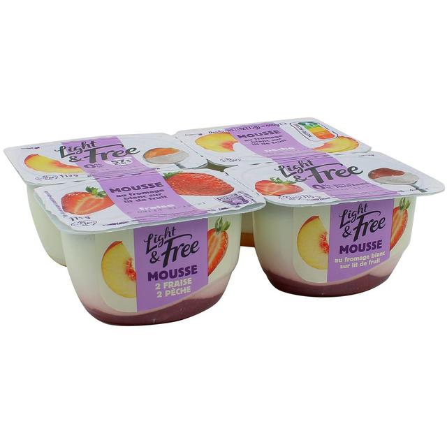 3033490006143 - Light&Free - Fromage blanc lit fraise 0%mg