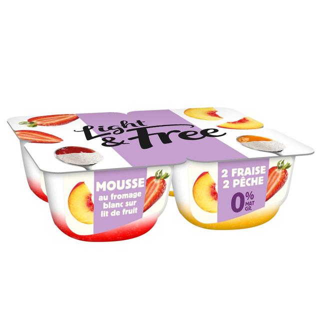 3033490006143 - Light&Free - Fromage blanc lit fraise 0%mg