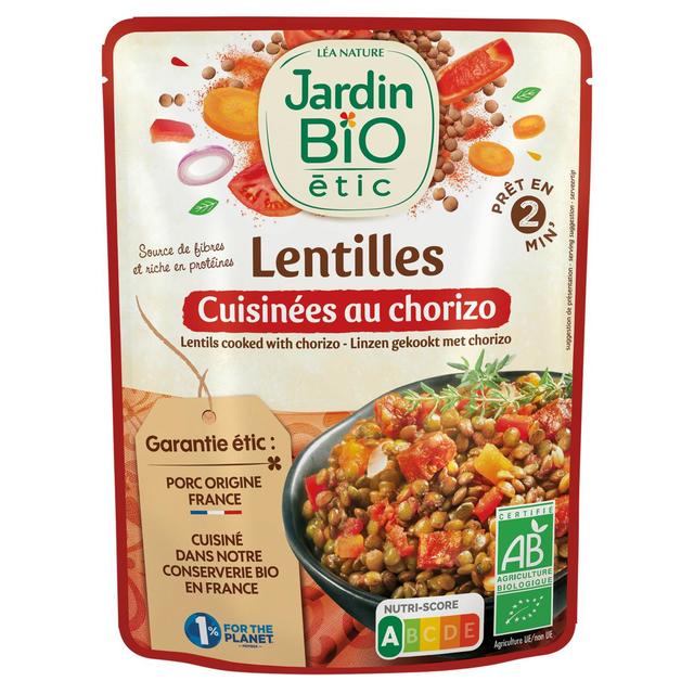 3456300016543 - Jardin Bio Etic - Lentilles cuisinées au Chorizo Bio
