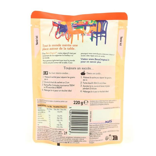 3487400006943 - Ben's Original - Riz Micro-onde Express Cantonnais 