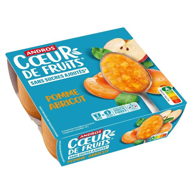 3608580167143 - Andros - Compote abricot morceaux sans sucre ajouté