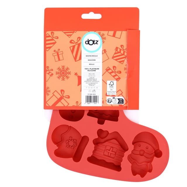 5404035729243 - Dotz - Moule à pâtisserie en silicone plat Noël