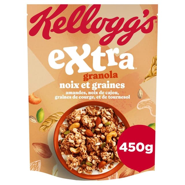 5059319039343 - Kellogg's - Céréales Extra Kellogg's Noix et Graines 