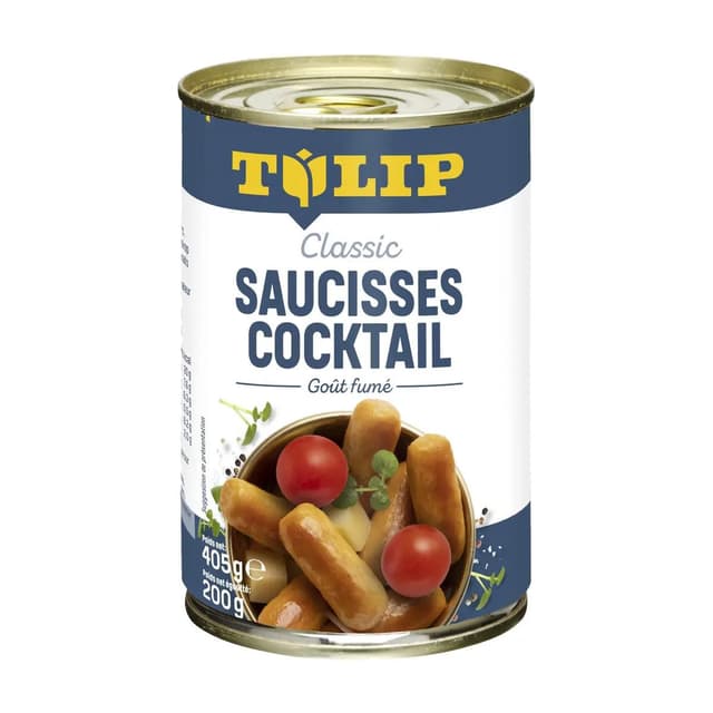 5707196189643 - Tulip - Saucisses cocktail Fumées en conserve