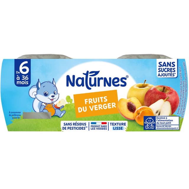 7613031552344 - Naturnes® - Fruits du verger Bol Bébé Dès 6 mois