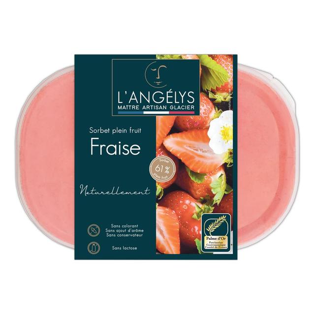 3760039982544 - L'Angelys - Sorbet artisanal plein fruit fraise 55%