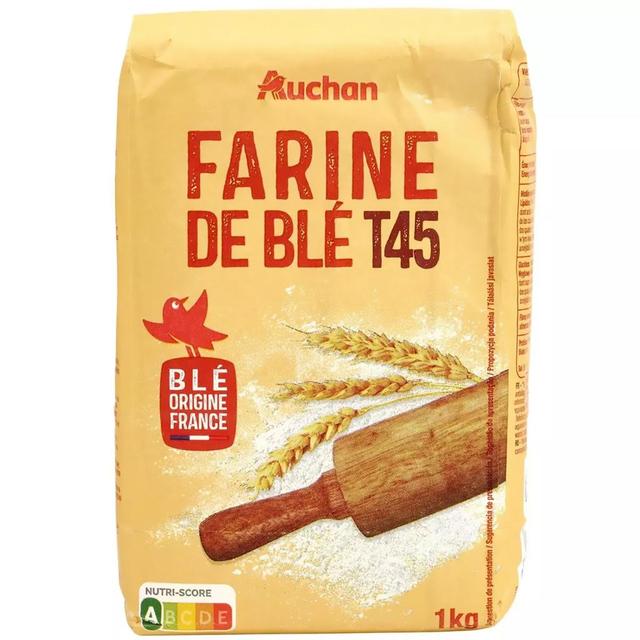 3596710514144 - Auchan - Farine de blé Fluide T45