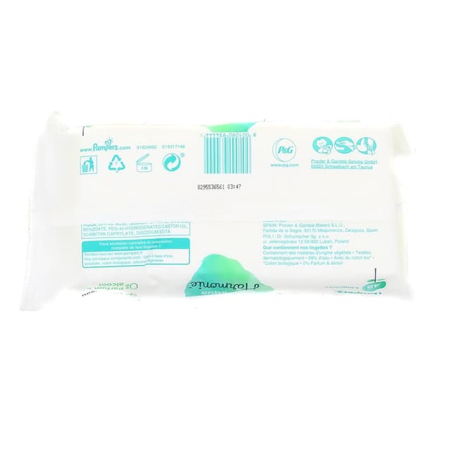 8001090934444 - Pampers - Lingettes aqua harmonie