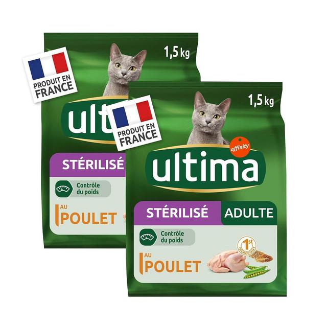 2050000394744 - Affinity - Ultima - Croquettes Poulet Contrôle du Poids pour chat adulte stérilisé
