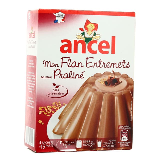 3027030006144 - Ancel - Mon flan entremets saveur praliné x3
