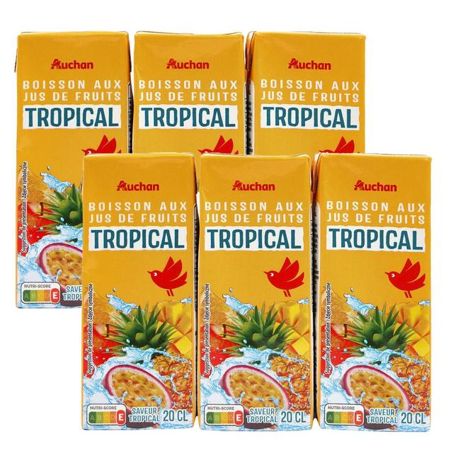 2050000406744 - Auchan - Boisson aux jus de fruits tropical