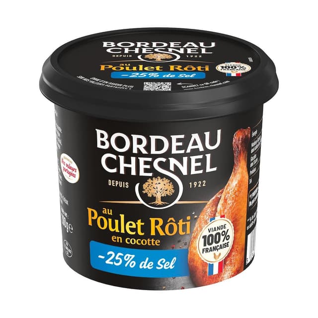 3024720027144 - Bordeau Chesnel - Spécialité charcutière poulet rôti cocotte -25% de sel