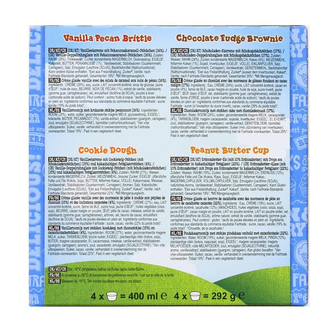 8711327318144 - Ben&Jerry's - Crème glacée Mix Fan-Favourites Cool-lection 4x100ml