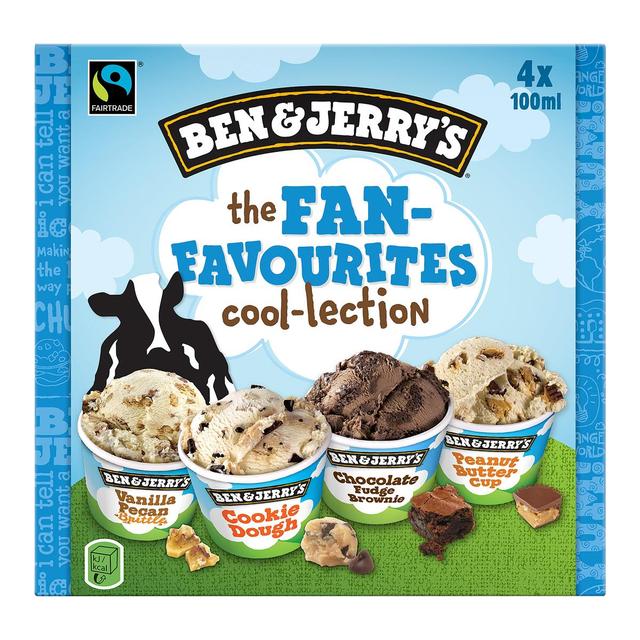 8711327318144 - Ben&Jerry's - Crème glacée Mix Fan-Favourites Cool-lection 4x100ml