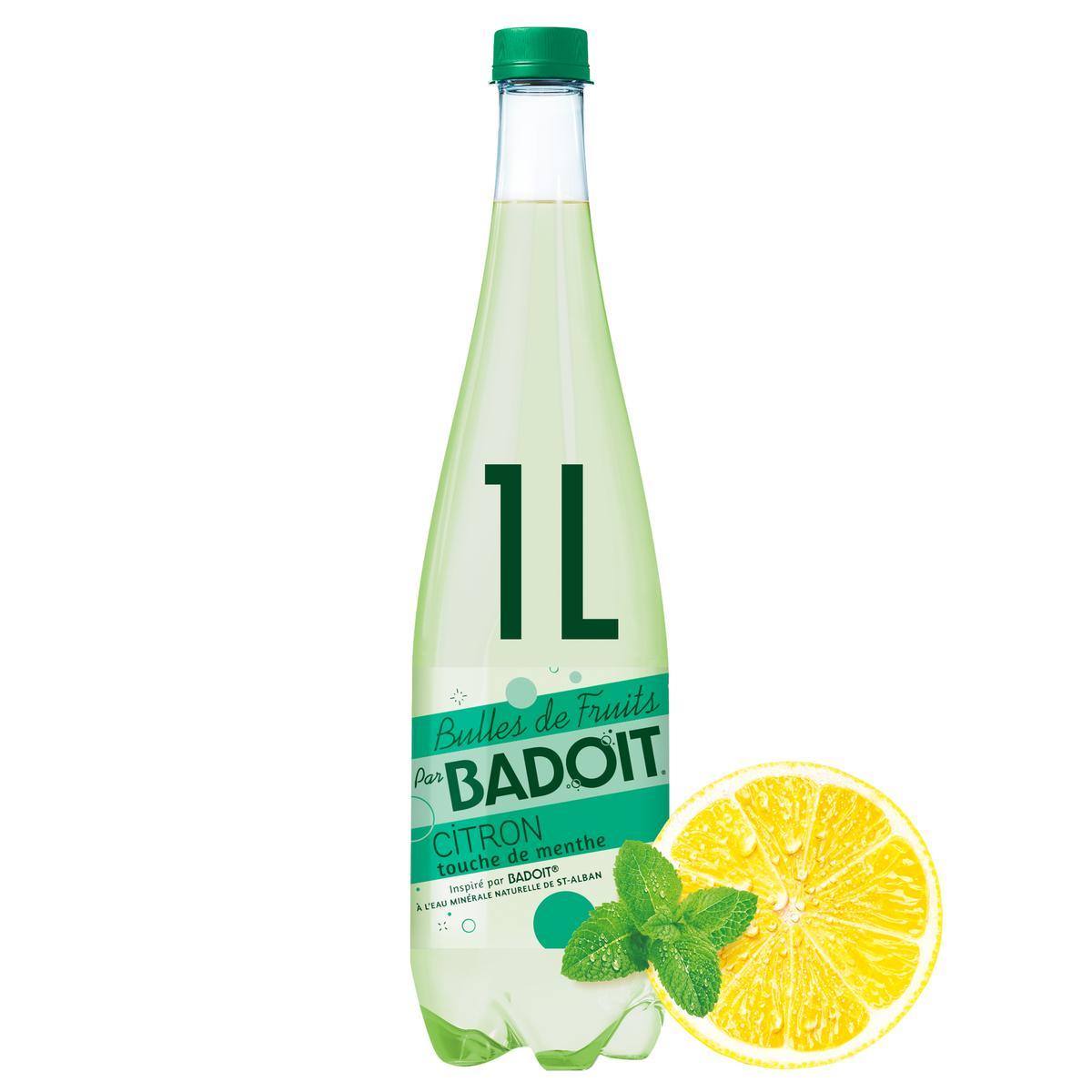 3068320118444 - Badoit - Bulles de fruits citron touche de menthe
