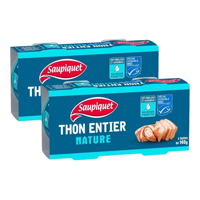 2050000420245 - Saupiquet - Thon entier naturel MSC sans égouttage