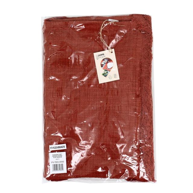 5404035710845 - Point virgule - Set de table en coton 100% recyclé terracotta 