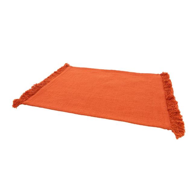 5404035710845 - Point virgule - Set de table en coton 100% recyclé terracotta 