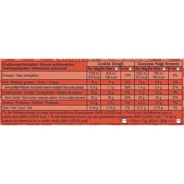 8711327321045 - Ben&Jerry's - Crème glacée Cookie & Brownie cool-lection 4x100ml