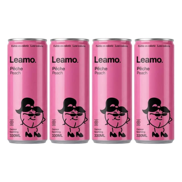 2050000421945 - Leamo - Boisson gazeuse saveur pêche