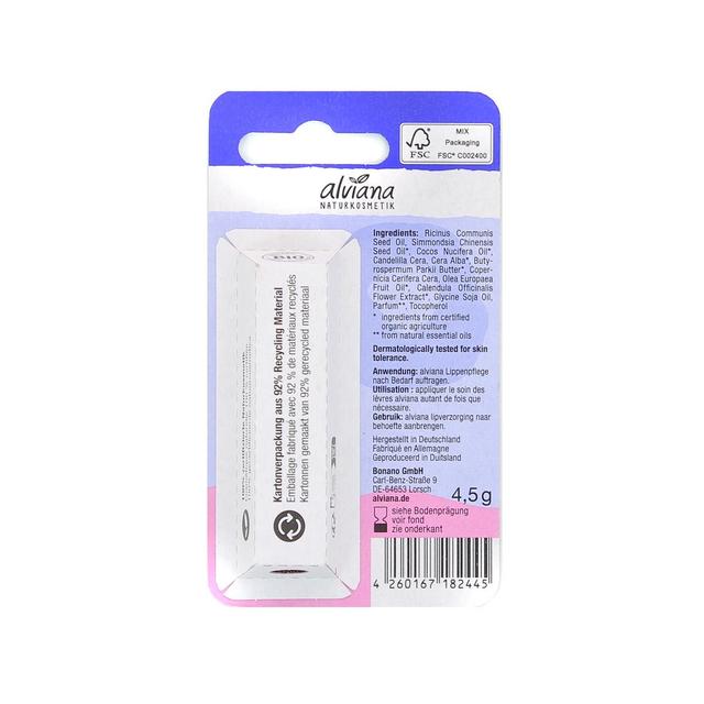 4260167182445 - Alviana - Baume lèvres Bio