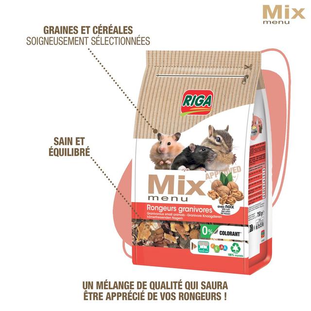 3166780065145 - Riga - Menu Mix pour Rongeurs Granivores