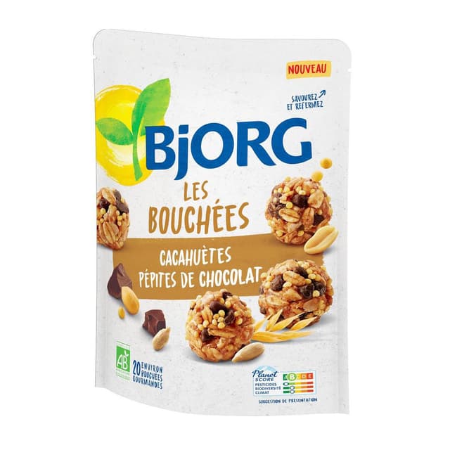 3229820805245 - Bjorg - Bouchées Céréales Cacahuètes Chocolat Bio