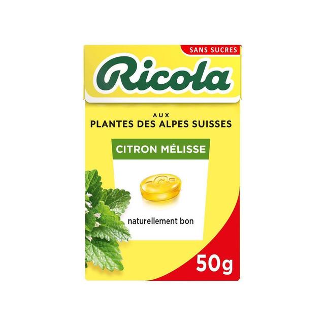 7610700015445 - Ricola - Bonbons aux plantes suisses sans sucre citron mélisse