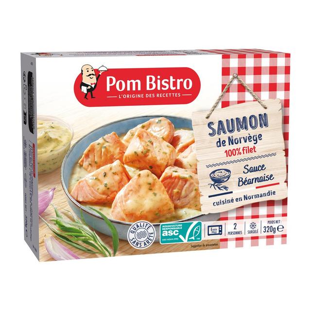 3760032006445 - Pom Bistro - Saumon de Norvège ASC sauce béarnaise qualité sans arête