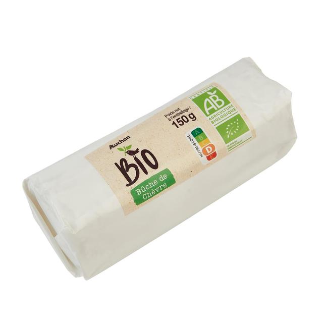 3596710337545 - Auchan BIO - Bûche de chèvre affinée bio
