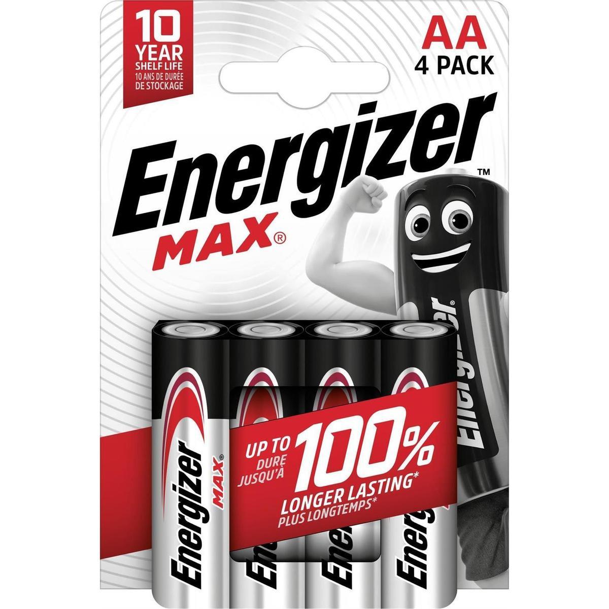 7638900437645 - Energizer - 4 Piles LR06 / AA alcaline max