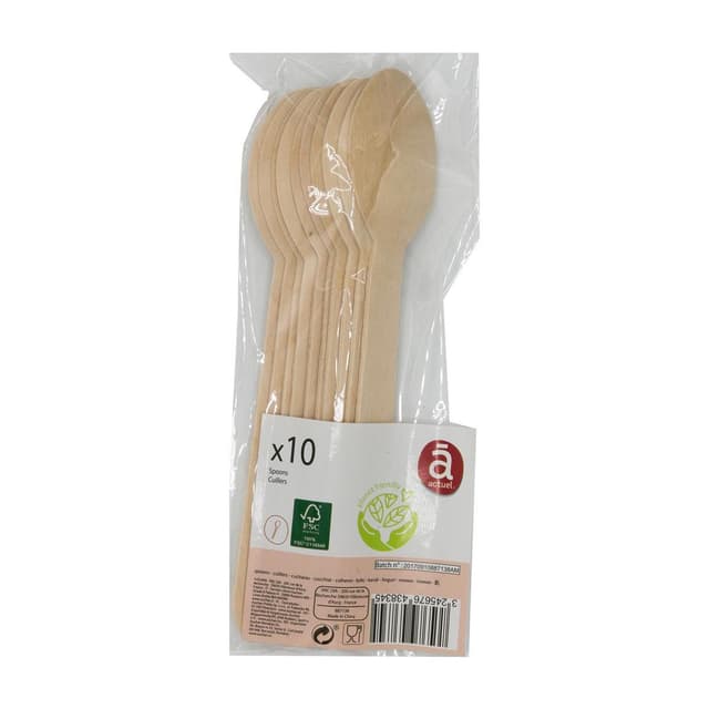 3245676438345 - ACTUEL - Cuilleres en bois