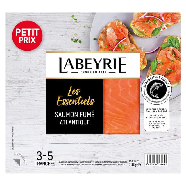 3033610089445 - Labeyrie - Saumon Fumé Atlantique Les Essentiels
