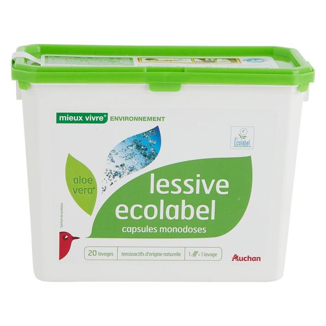 3245678089545 - Auchan Mieux Vivre - Lessive capsules Ecolabel Aloe vera