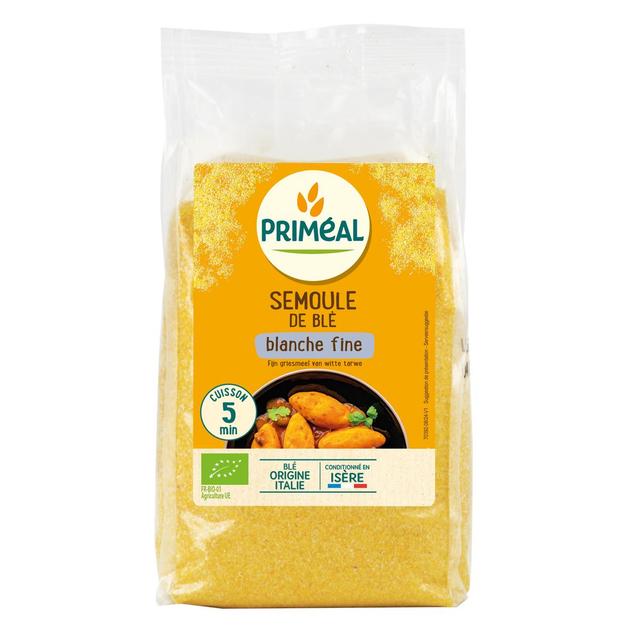 3380380110146 - Priméal - Semoule de blé dur fine blanche bio