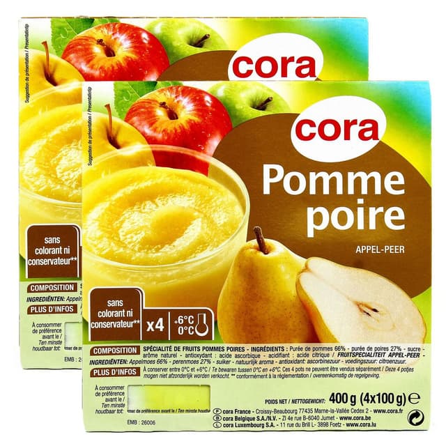 2050000190346 - Cora - Dessert de fruits pomme poire
