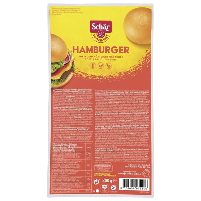 8008698012246 - Schär - Pain Hamburger sans Gluten