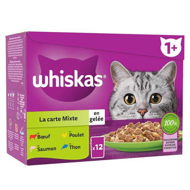 3065890153646 - Whiskas - Sachet en Gelée Carte Mixte pour Chat Adulte