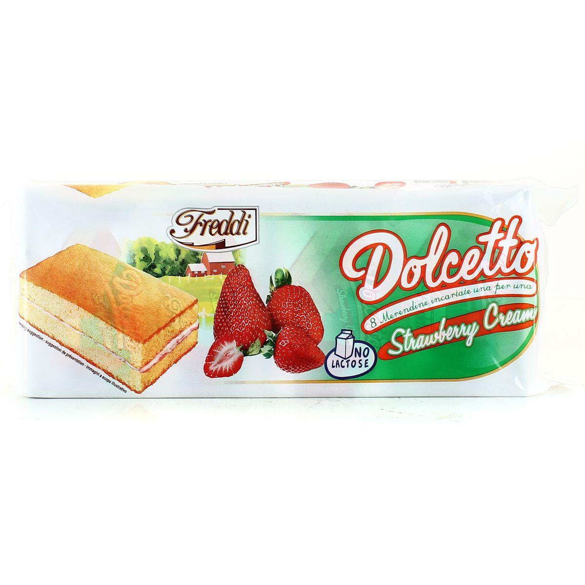 Freddi - Génoises fourrées à la fraise