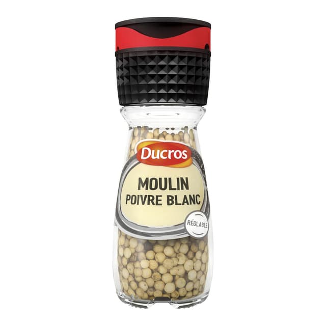 3166296204946 - Ducros - Moulin poivre blanc