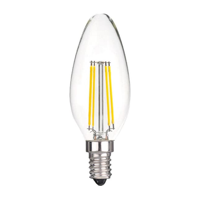 3665257387846 - Auchan - Ampoule E14 - 4,2W Blanc Froid Flamme claire