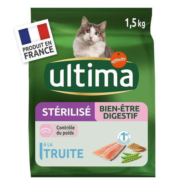 3700260208846 - Affinity - Ultima - Croquettes Truite Bien-être digestif Contrôle du Poids pour Chat adulte stérilisé