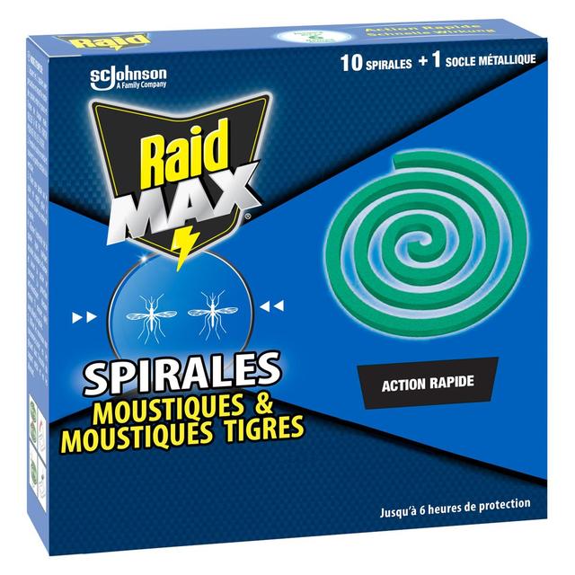 5000204398946 - Raid Max - Anti-Moustiques Spirale et Moustiques Tigres Protection Extérieure