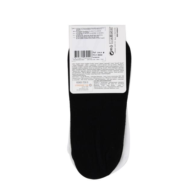 3610861289246 - Dim - Socquettes femmes en modal noir blanc