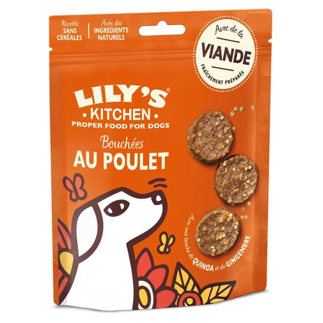 5056273609346 - Lily's Kitchen - Friandises Bouchées au poulet Sans céréales pour Chien