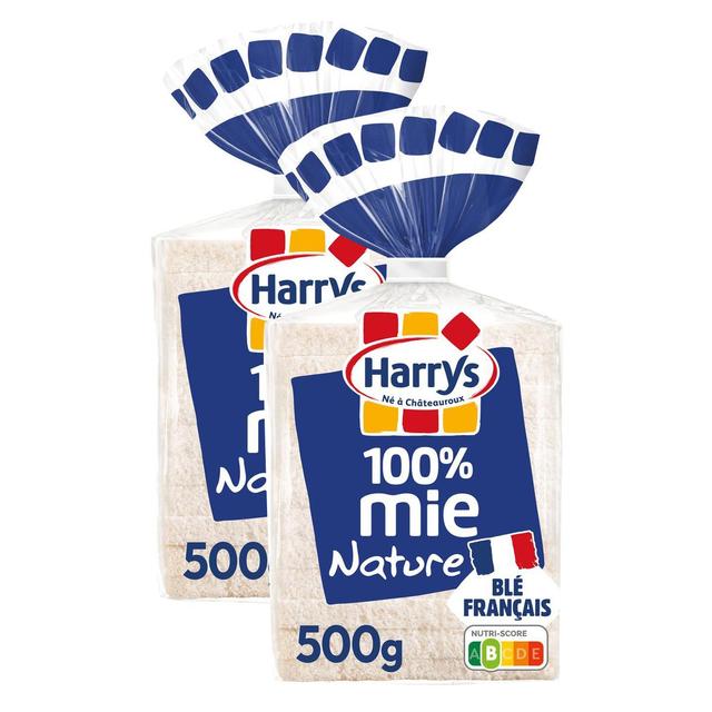 2050000349546 - Harrys - Pain de Mie Nature Grande Tranche 100% Mie Sans Croûte