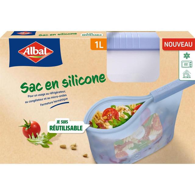 4008871220547 - Albal - Sac réutilisable en silicone 1L